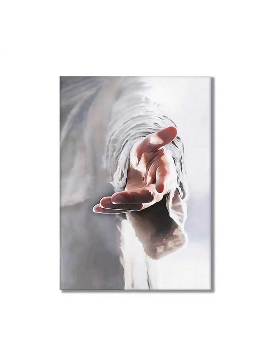 This Divine Connection canvas painting features the powerfully evocative image of Jesus holding hands. With a professional and expert tone, this canvas painting brings a sense of serenity and spirituality to any space, allowing you to feel connected to a higher power and find peace.