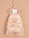 Heartfelt Pup Love: Pink Mesh Pet Cake Dress for Your Furry Friend