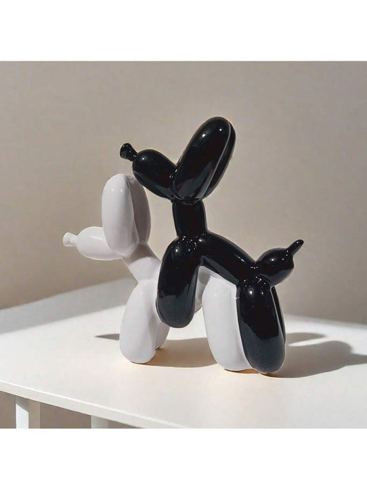 This elegant electroplated balloon dog <a href="https://canaryhouze.com/collections/ornaments" target="_blank" rel="noopener">ornament</a> is the perfect addition to any modern living space. Made of high-quality resin, it adds a touch of sophistication and style to any room. Its electroplated finish gives it a unique and glamorous look. Elevate your home decor with this stunning piece.
