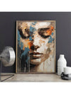 Abstract Women's Face Canvas Art – Urban Graffiti-Inspired Home Decor for a Chic Aesthetic