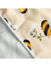 Buzzing with Style: Yellow Bee Pattern Large Microfiber Beach Towel for Summer Fun