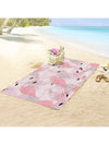 Buzzing with Style: Yellow Bee Pattern Large Microfiber Beach Towel for Summer Fun