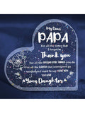 This heart-shaped acrylic plaque is a <a href=