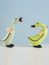 Chic Wooden Ducks Trio: The Perfect Wedding Gift and Home Decoration