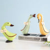 Chic Wooden Ducks Trio: The Perfect Wedding Gift and Home Decoration