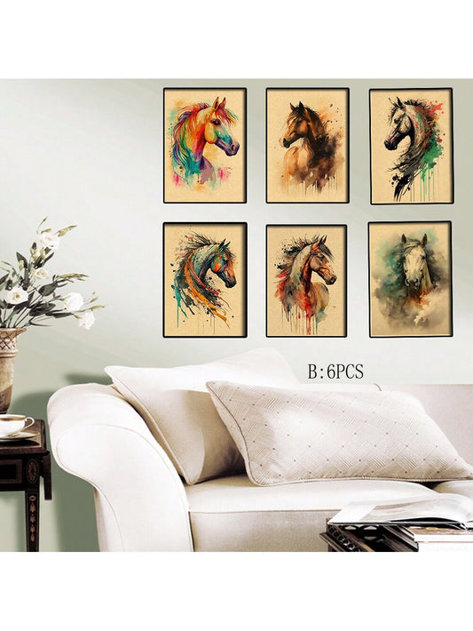 Elevate your home decor with our Vintage Horse Design Wall Sticker Set. Perfect for adding a touch of style to your home, bar, or cafe. Our easy-to-use stickers feature a vintage horse design that will surely impress. Upgrade your space today!