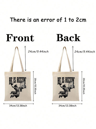 Rise Up in Style with "He Is Rizen" Tote Bag - Perfect Gift for Her