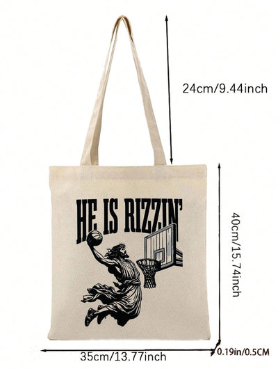 Rise Up in Style with "He Is Rizen" Tote Bag - Perfect Gift for Her