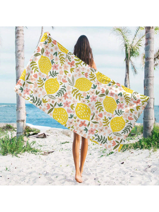 Experience the ultimate in comfort and style with our Sunny Citrus Delight Microfiber <a href="https://canaryhouze.com/collections/towels" target="_blank" rel="noopener">Beach Towel</a>. Made with soft and absorbent microfiber, it's perfect for all your summer beach and pool adventures. Enjoy its vibrant citrus design and stay dry and comfortable all day long.