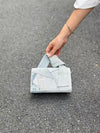 Chic Denim Colorblock Mini Handbag: The Perfect Casual Accessory