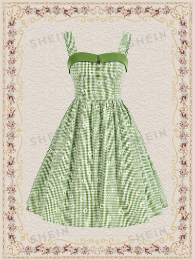 Vintage Country Daisy Print Dress: Your Perfect Easter Outfit