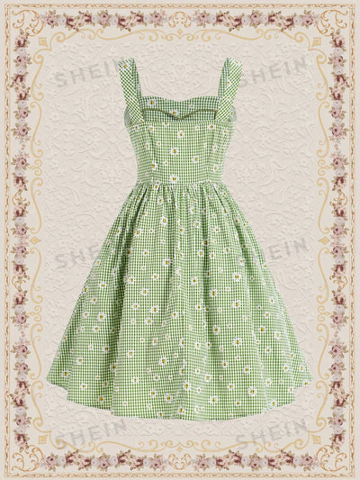 Vintage Country Daisy Print Dress: Your Perfect Easter Outfit