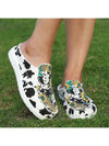 Floral Print Flat Slip-On Lazy Shoes: Comfortable & Stylish Outdoor Slippers