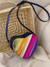 Rainbow Striped Heart Crossbody Bag: A Mini Must-have for Kids!