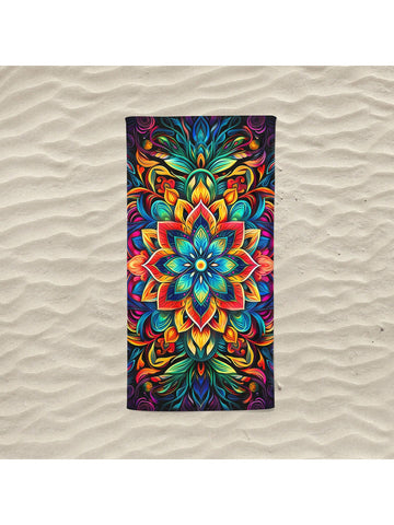 Stay safe from the sun with this Cartoon Prosperous Flower Microfiber <a href="https://canaryhouze.com/collections/towels?sort_by=created-descending" target="_blank" rel="noopener">Beach Towel</a>. Made from microfiber, it offers excellent sun protection while also being soft and absorbent. The playful cartoon design adds a touch of fun to your beach experience. A must-have for any beach trip.