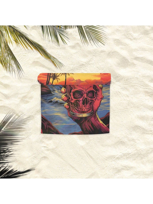 Skull Patterned Beach Towel: Stay Dry and Stylish in the Sun