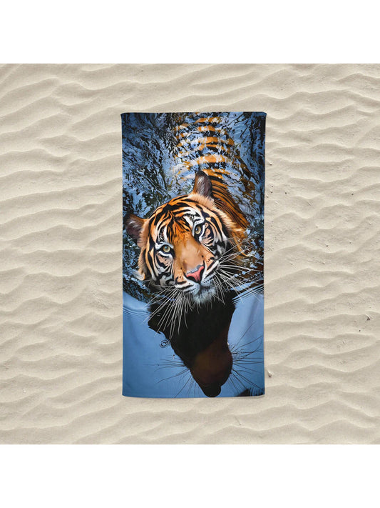 Protect yourself from the sun in style with our Tiger Patterned <a href="https://canaryhouze.com/collections/towels" target="_blank" rel="noopener">Beach Towel</a>. Made with high-quality materials, our towel not only features a trendy tiger pattern, but also provides excellent sun protection. Perfect for a day at the beach, pool, or park. Stay safe and fashionable with our must-have accessory.