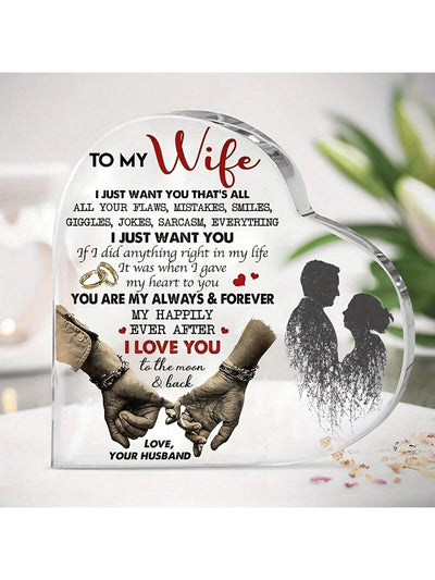 Romantic Acrylic Plaque: A Sophisticated Home Decoration and Perfect Gift