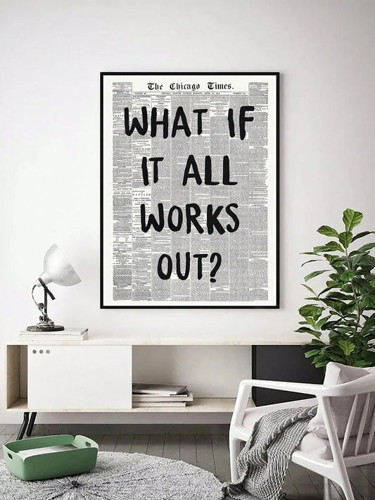 Vintage Typography Quote Canvas Print for Multi-Room Decor