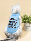 Mama's Boy Forever Pet Tank in Peach Red