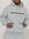 Men's Urban Style Slogan Printed Hoodie - Stay Warm and Stylish