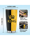 Royalty Inspired: 20oz Insulated Travel Mug for Couples