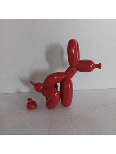 Modern Minimalist Resin Balloon Dog Sculpture - Creative Cartoon Animal Figurine for Home Decor