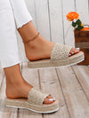 Beige Woven Detail Sandals: The Perfect Blend of Style and Comfort