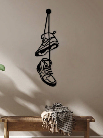 Transform any room in your home with our Modern Black Metal Car Sports Sneakers Wall Art. This sleek and stylish piece adds a touch of modernity to any decor. Made with high-quality metal, it is durable and long-lasting. Perfect for sports enthusiasts and car lovers alike.