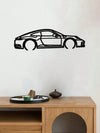 Modern Black Metal Car Sports Sneakers Wall Art: Stylish Home Decor for Every Room