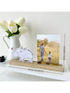 Animal Shape Desk Photo Frame: Perfect Rustic Family Display for Valentine's Day, Wedding & Birthday Gifts