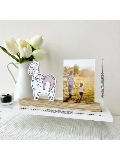 Animal Shape Desk Photo Frame: Perfect Rustic Family Display for Valentine's Day, Wedding & Birthday Gifts