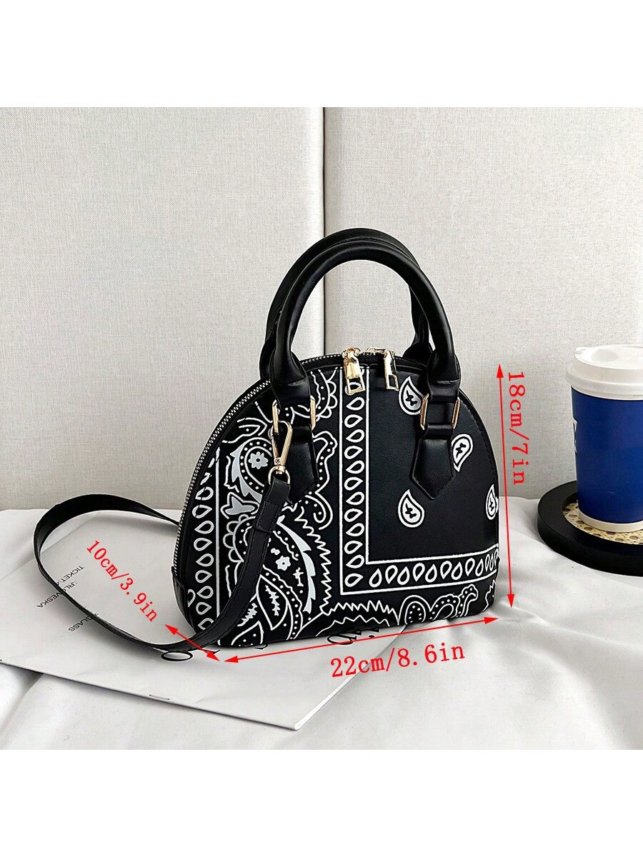 Introducing the Cool Girl Chic handbag, a stylish and waterproof PU shoulder bag adorned with delicate cashew flower decorations. This bag is designed for the fashionable woman on the go, providing both style and functionality. Keep your belongings safe and dry while looking chic with this handbag.