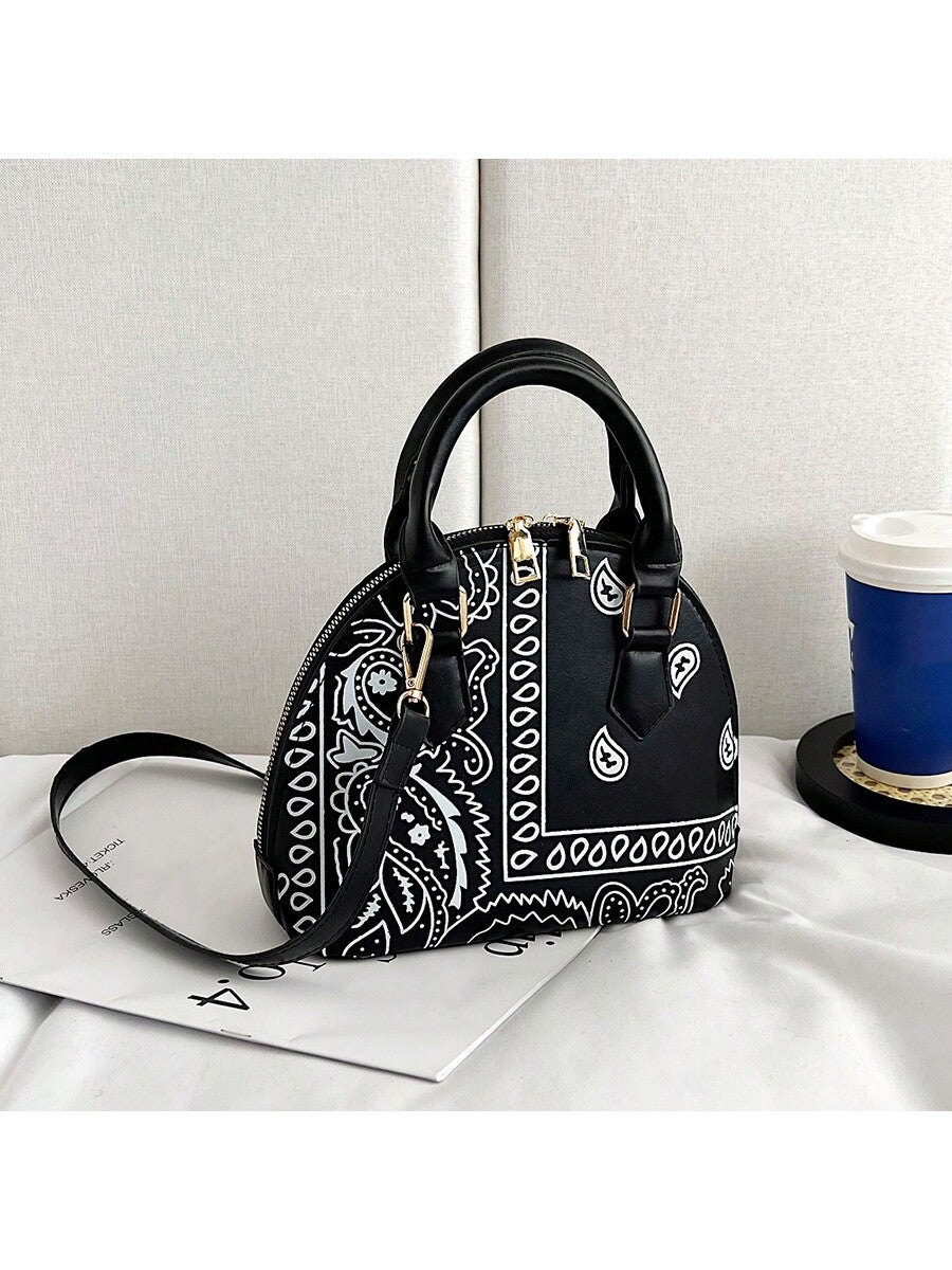 Introducing the Cool Girl Chic handbag, a stylish and waterproof PU shoulder bag adorned with delicate cashew flower decorations. This bag is designed for the fashionable woman on the go, providing both style and functionality. Keep your belongings safe and dry while looking chic with this handbag.