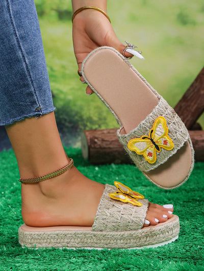 Beige Woven Detail Sandals: The Perfect Blend of Style and Comfort