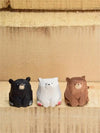 Adorable Hand-Carved Wooden Bear Tabletop Decoration Gift Set: Perfect for Home Decor