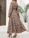 Wild Beauty Leopard Print Flounce Sleeve Shirred Dress