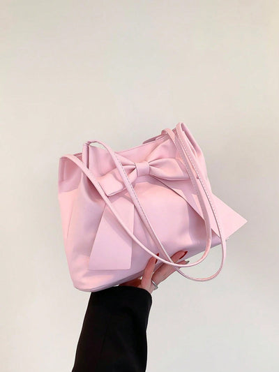 Chic Bow Knot Bucket Bag: The Must-Have Accessory for Fashionistas This Spring and Summer