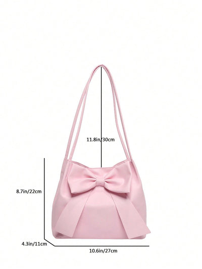 Chic Bow Knot Bucket Bag: The Must-Have Accessory for Fashionistas This Spring and Summer