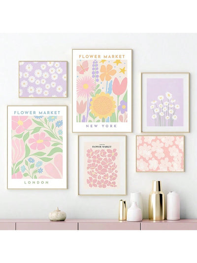 Introducing our stunning Flower Market Posters - the perfect addition to your home or office. Adorn your walls with this exquisite 8PCS Mural Art Collection and bring the beauty of nature into your space. Enhance any room with these vibrant posters and create a peaceful and natural atmosphere.