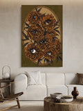 This panoramic flower canvas showcases a dreamy cabin design in pink and orange, adding a modern touch to your living room decor. The high-quality canvas print is perfect for any flower lover, offering a stunning, colorful landscape that will elevate the ambiance of your space.