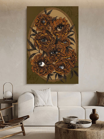This panoramic flower canvas showcases a dreamy cabin design in pink and orange, adding a modern touch to your living room decor. The high-quality canvas print is perfect for any flower lover, offering a stunning, colorful landscape that will elevate the ambiance of your space.