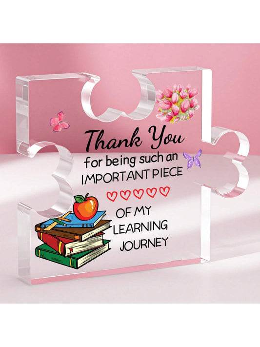 Discover a unique way to show appreciation for your favorite teachers with our Transparent Acrylic Puzzle Card. Made of high-quality acrylic, this puzzle card is a thoughtful and one-of-a-kind <a href="https://canaryhouze.com/collections/ornaments" target="_blank" rel="noopener">gift</a>. Its transparent design adds a touch of elegance, making it a perfect addition to any desk or shelf. Show your thanks with a gift that is truly special.