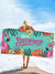 Nordic Tropical Flamingo Beach Towel: Quick-Drying, Superfine Fiber, Multi-Functional Design - Perfect for Travel, Camping, and Swimming!
