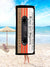 Ultra-Fine Magnetic Tape Letter Printed Beach Towel: Quick-Drying Travel Essential