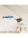 Large Shark Shape Iron Art Decoration: Unique Indoor/Outdoor Wall Decor