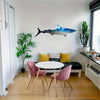 Large Shark Shape Iron Art Decoration: Unique Indoor/Outdoor Wall Decor