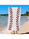 Ultra-Soft Sand-Free Baseball and American Football Printed Wrap Towel - Your Must-Have Gift for Travel, Vacation, and Sports