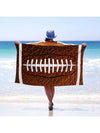 Ultra-Soft Sand-Free Baseball and American Football Printed Wrap Towel - Your Must-Have Gift for Travel, Vacation, and Sports