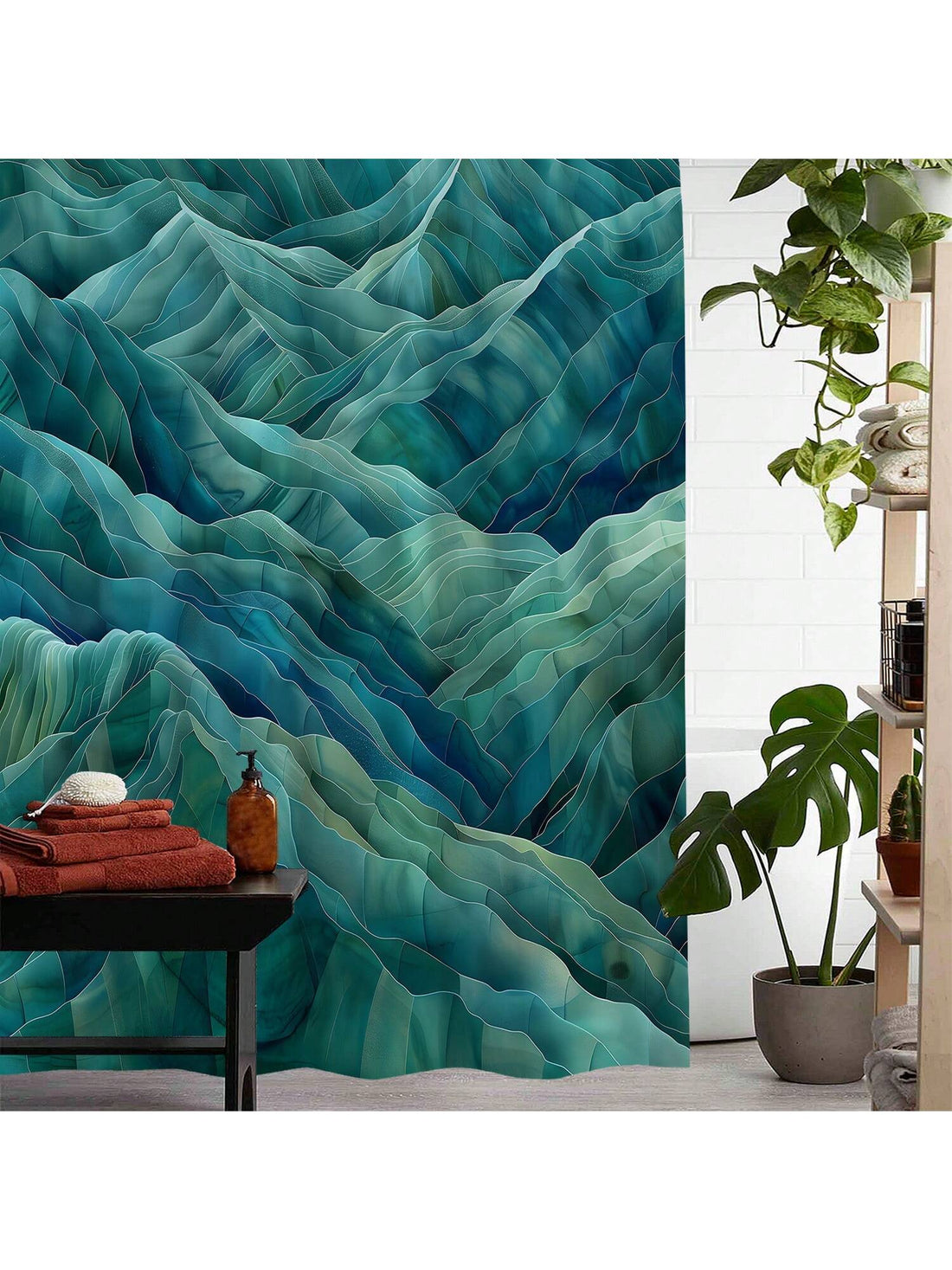 Create a stylish and functional bathroom with Happy Home's Waterproof Printed <a href="https://canaryhouze.com/collections/shower-curtain?sort_by=created-descending" target="_blank" rel="noopener">Shower Curtain</a>. Made with high-quality material, this curtain is both durable and waterproof. The included plastic hooks make installation a breeze. Elevate your bathroom decor with this essential addition.